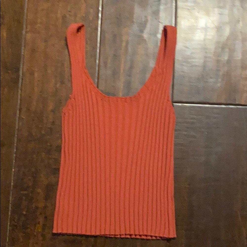 Burnt Orange cropped tank top